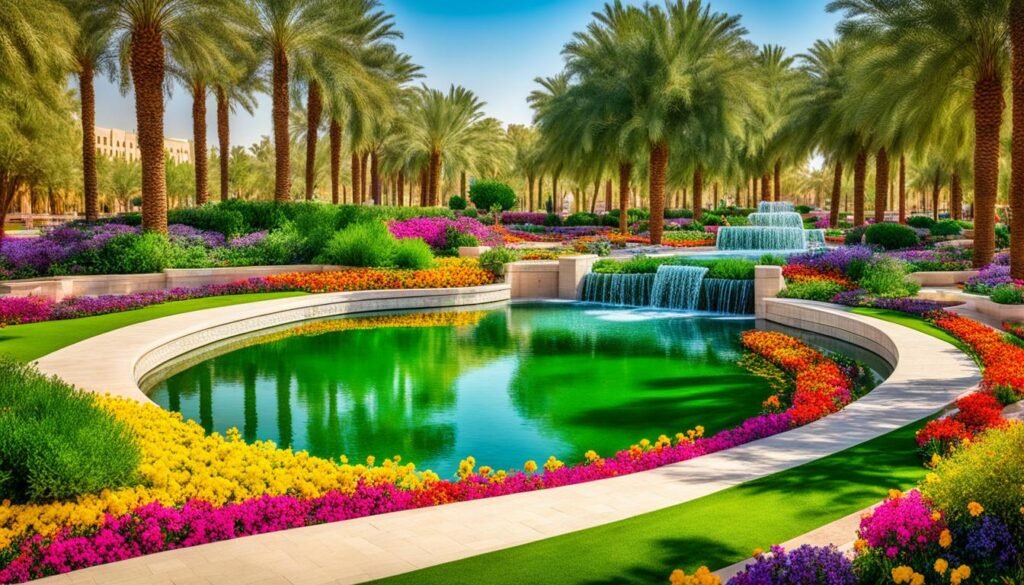 العمل الفني للحدائق العامة