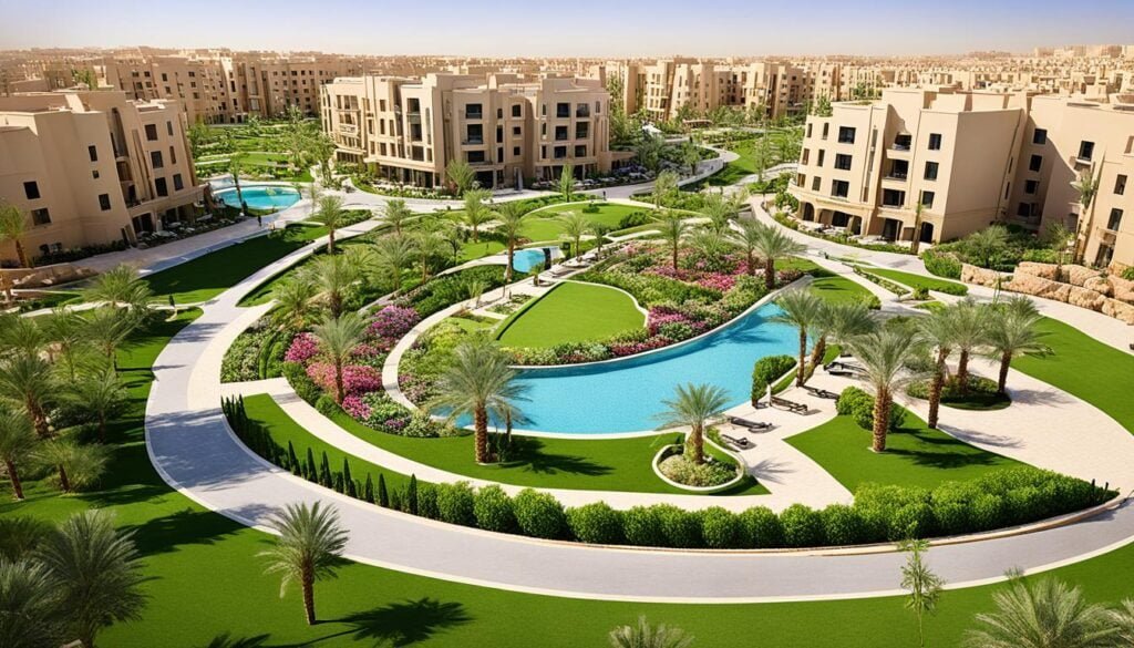 تنسيق مجمع سكني